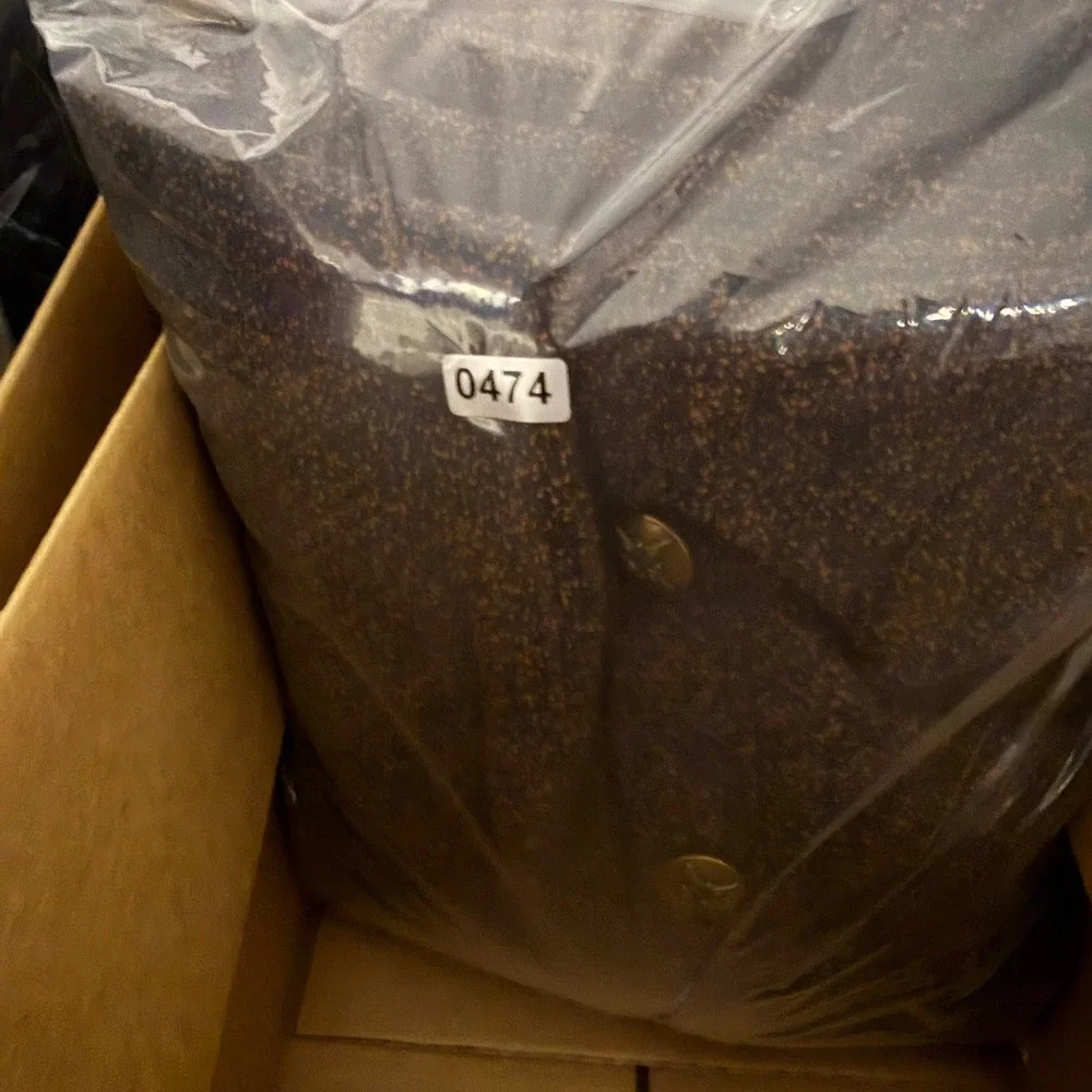 Vintage Y2K LL Bean Brown Textured Cardigan Jacket Metal Buttons Size L
